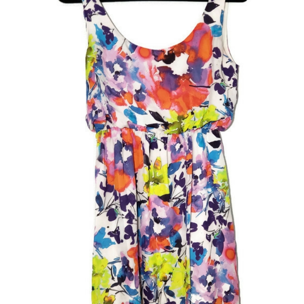 Alice + Olivia Womens Night Out Silk Sheath Dress White Floral Size S